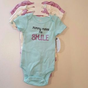 4 pack girl bodysuits